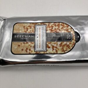 Beekman 1802 Facial Cleansing Wipes #30 Honey Orange Blossom Goat Milk Aloe NEW